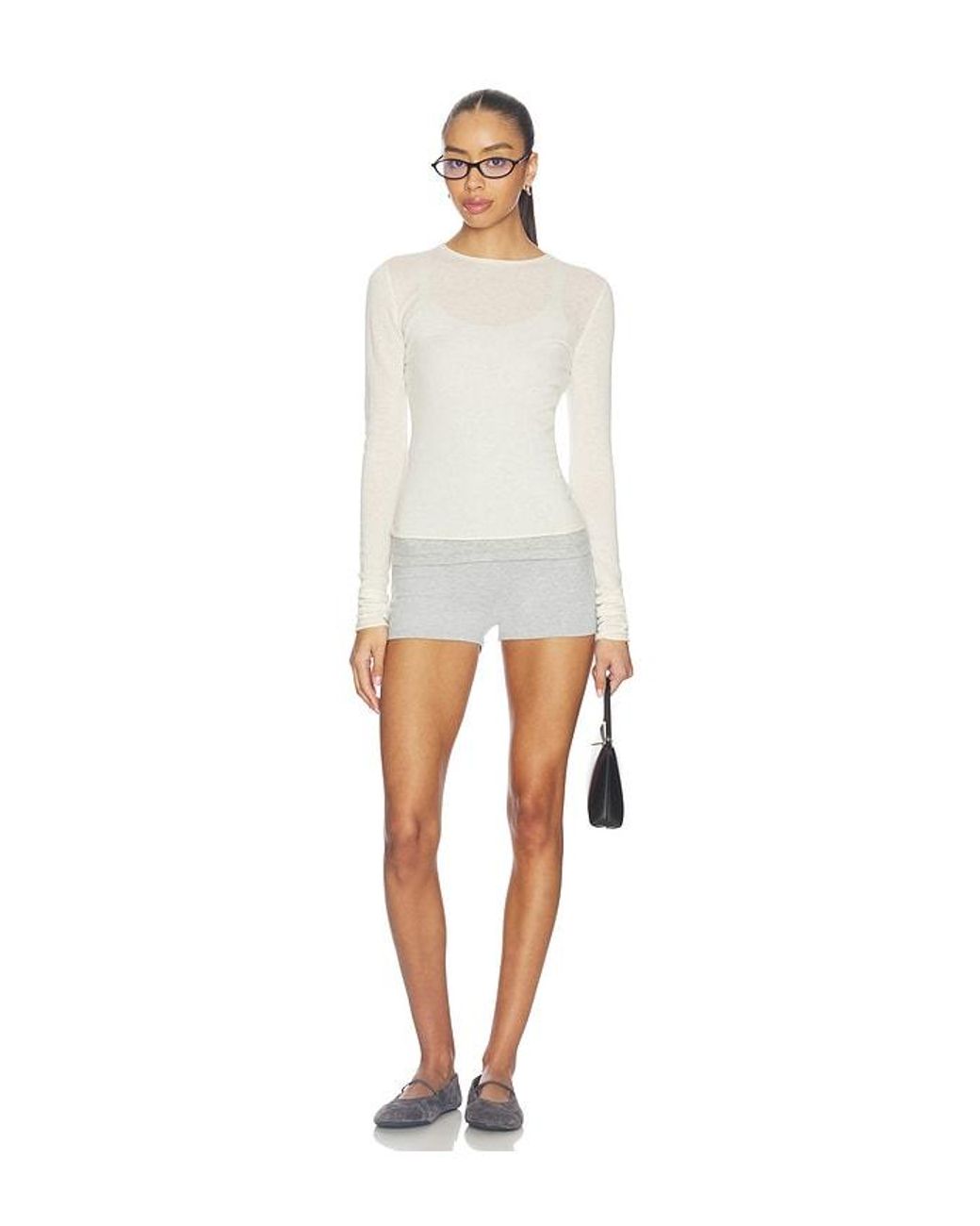 geel White Roxie Short