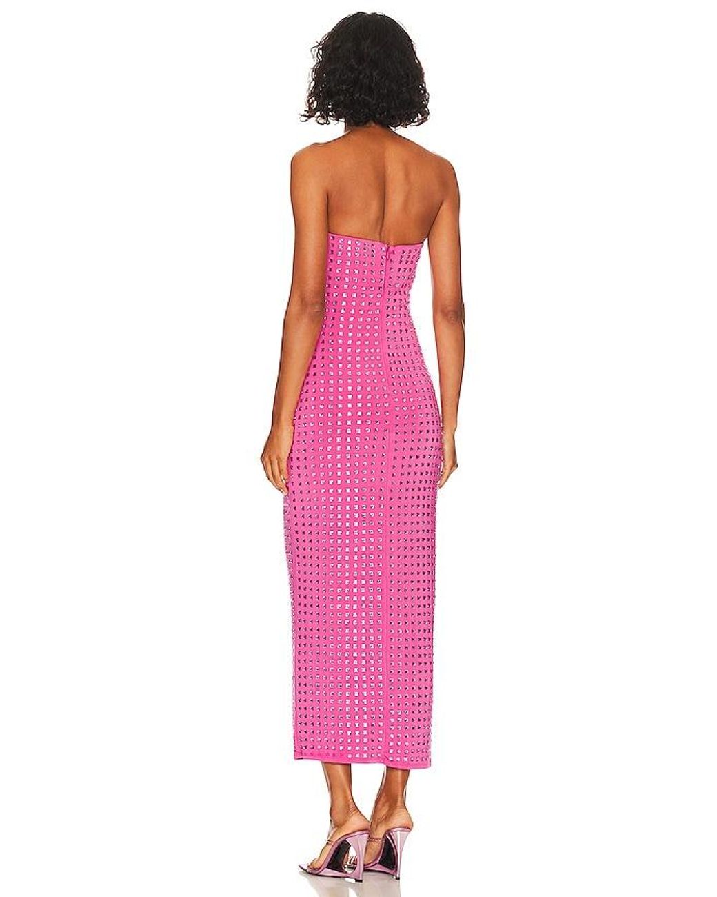 Nbd Pink James Midi Dress