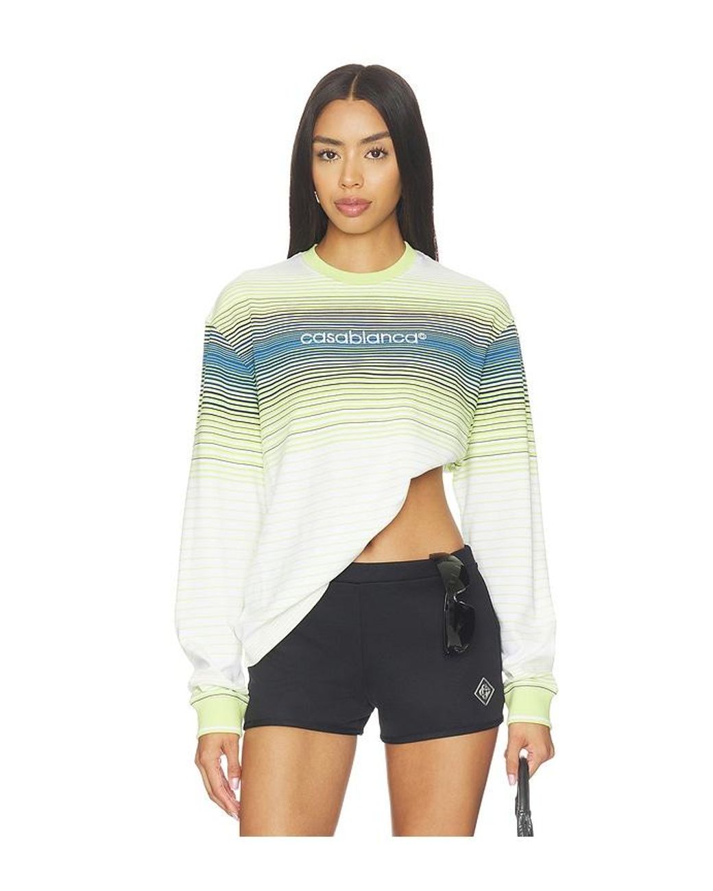 Casablanca Blue Striped Longsleeve Tee
