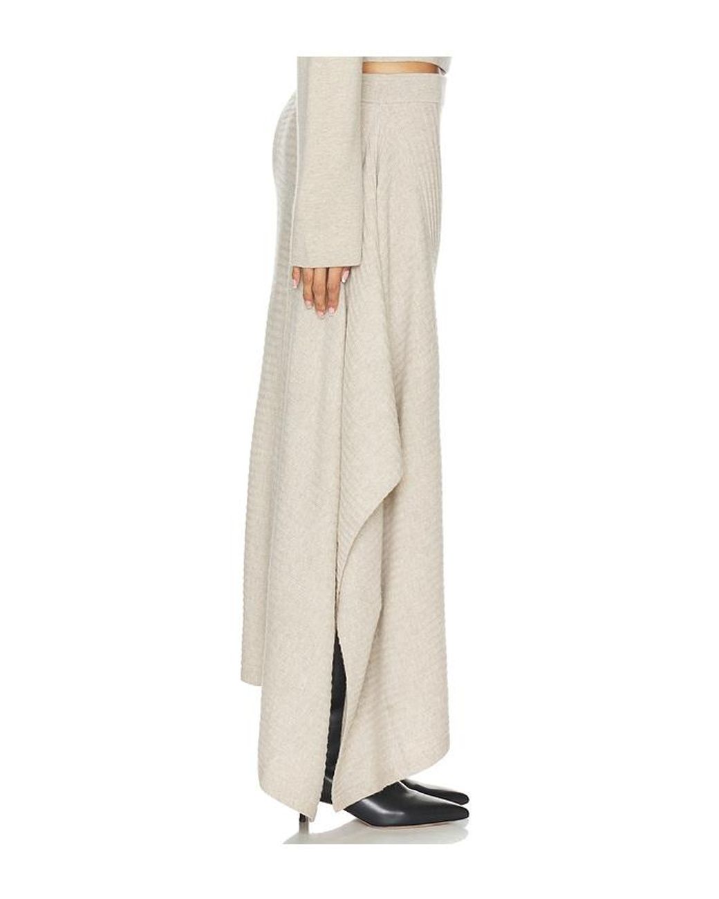 NAADAM Natural Cashmino Asymmetrical Skirt