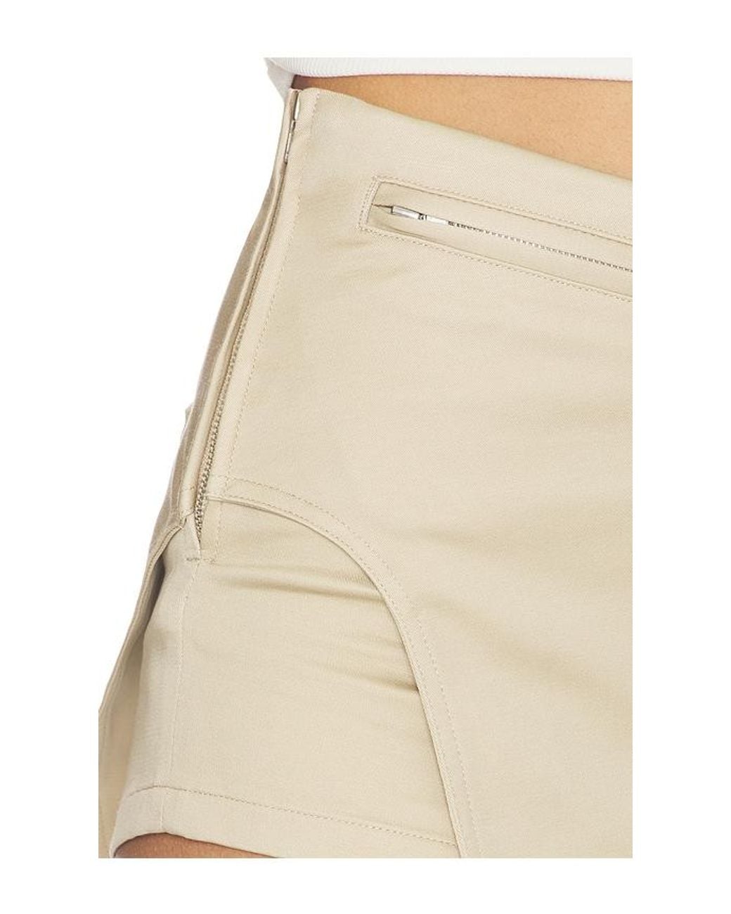 MARRKNULL White Deconstructed Utility Short