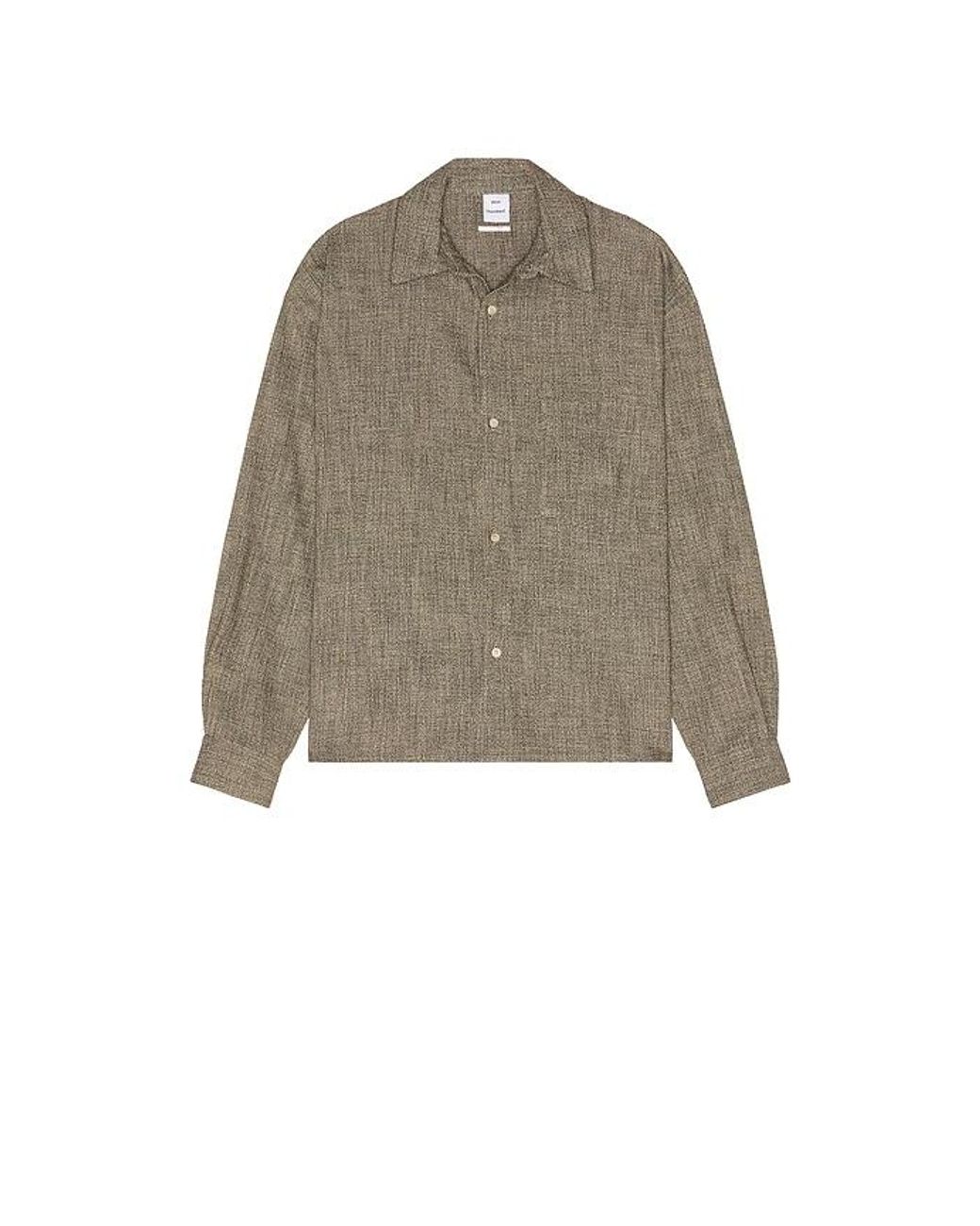 Won Hundred Brown Maza Long Sleeve Shirt for men
