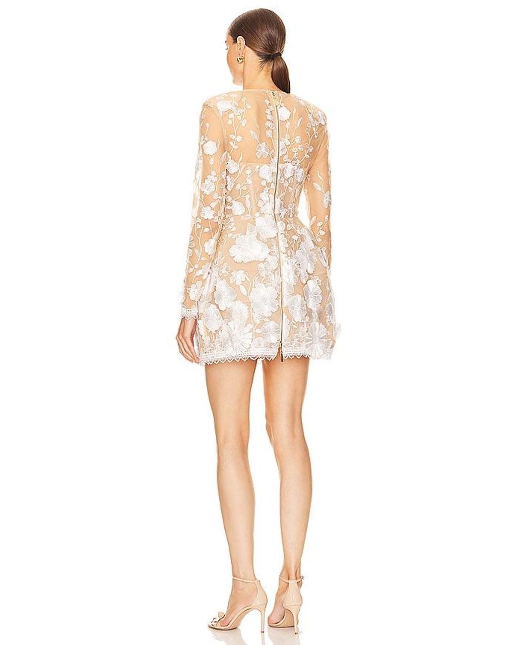 Bronx and Banco White Bouquet Maraya Mini Dress