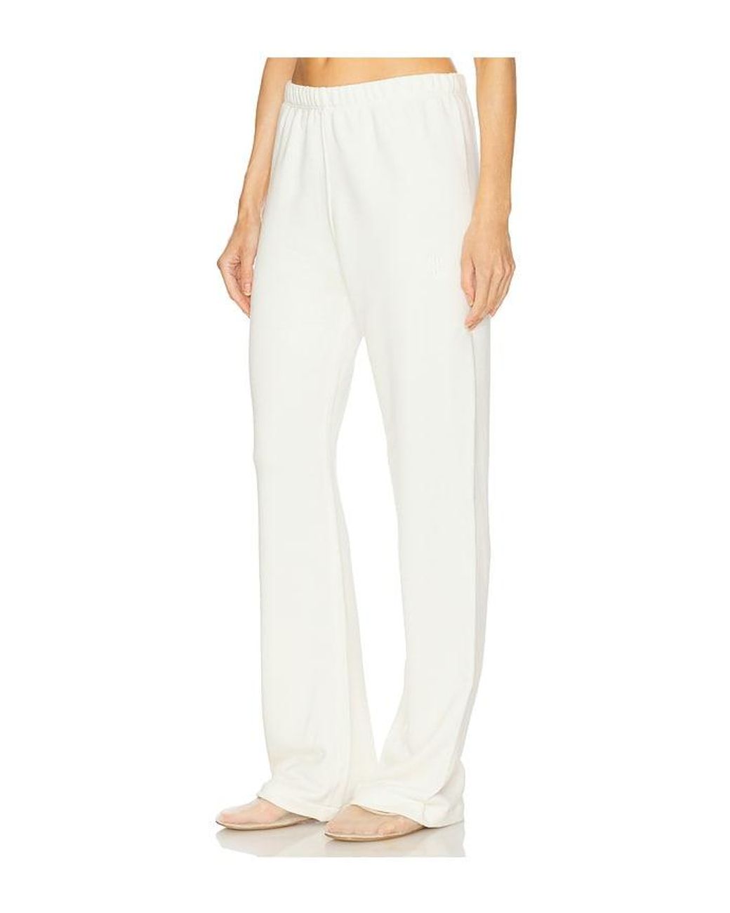 ÉTERNE White Straight Leg Sweatpant