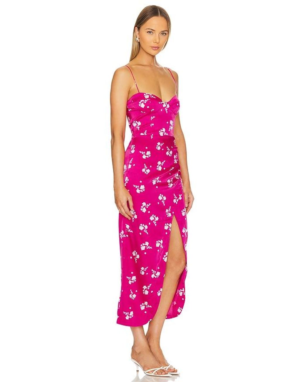 Bardot Pink Amika Midi Dress