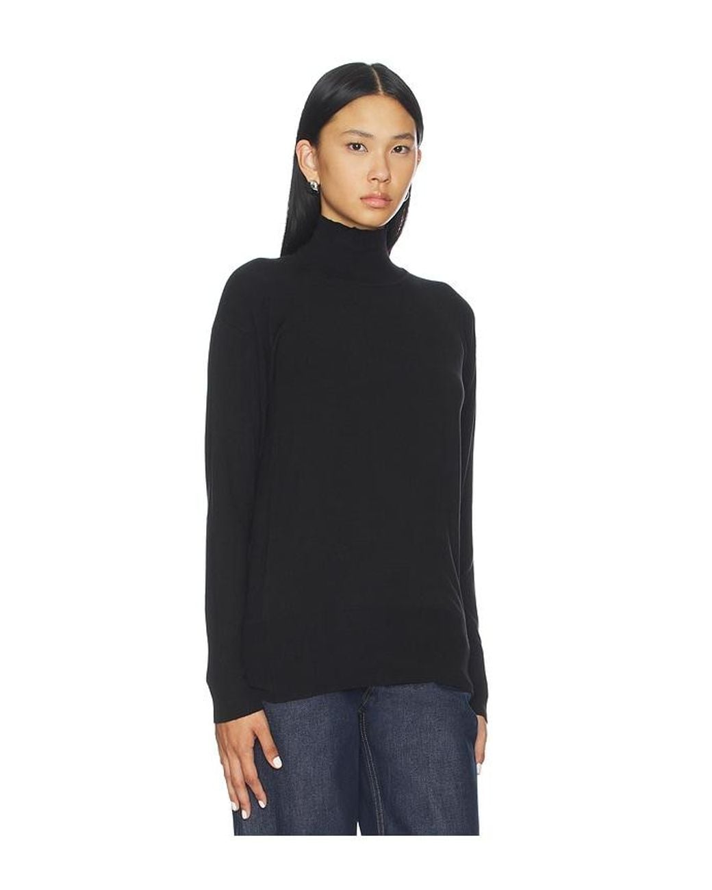 ALL THE WAYS Black Clarke Turtleneck Sweater