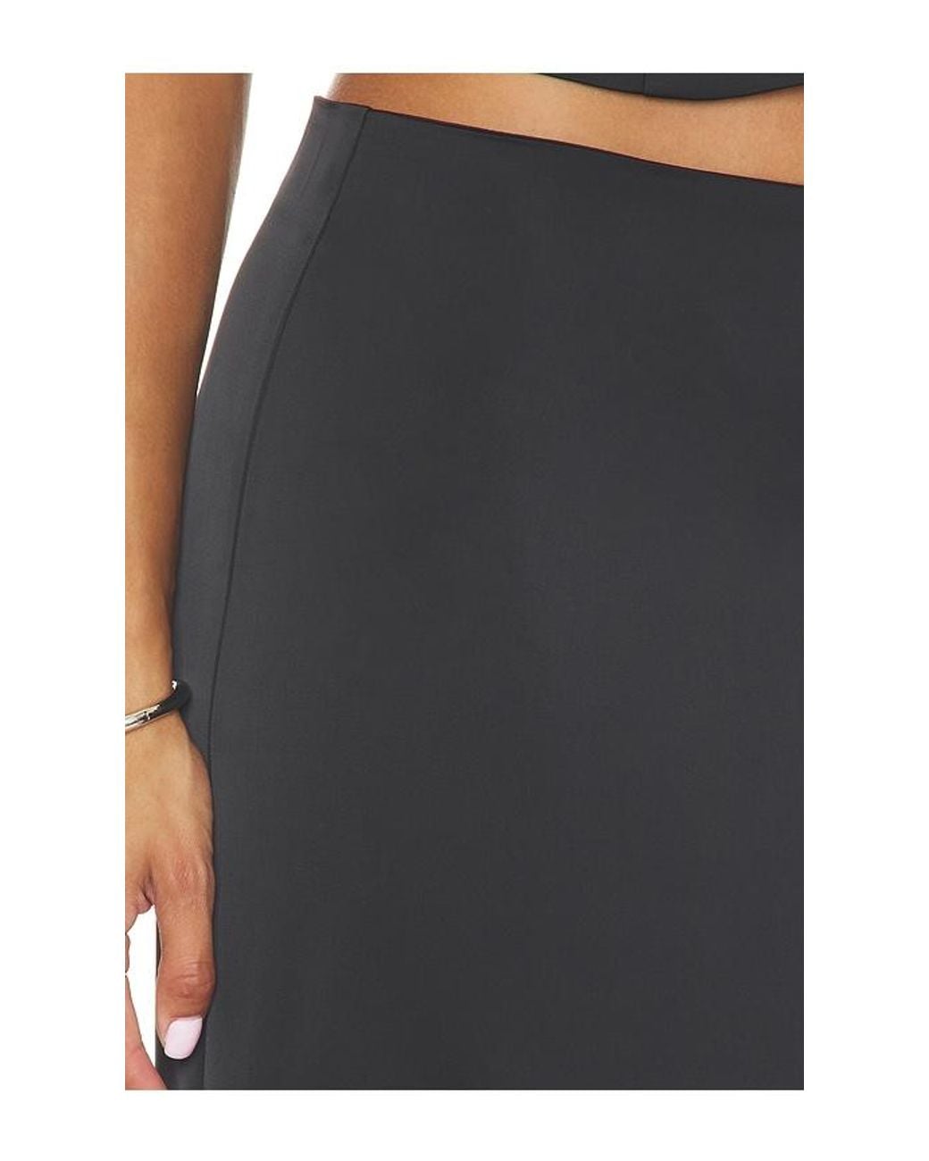 Lioness Black Front Row Maxi Skirt