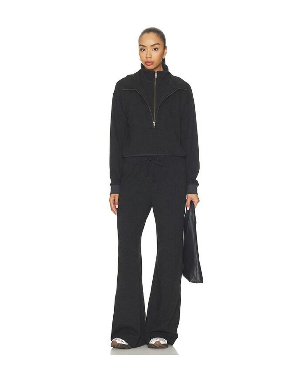 Bobi Black Wide Leg Lounger Pant