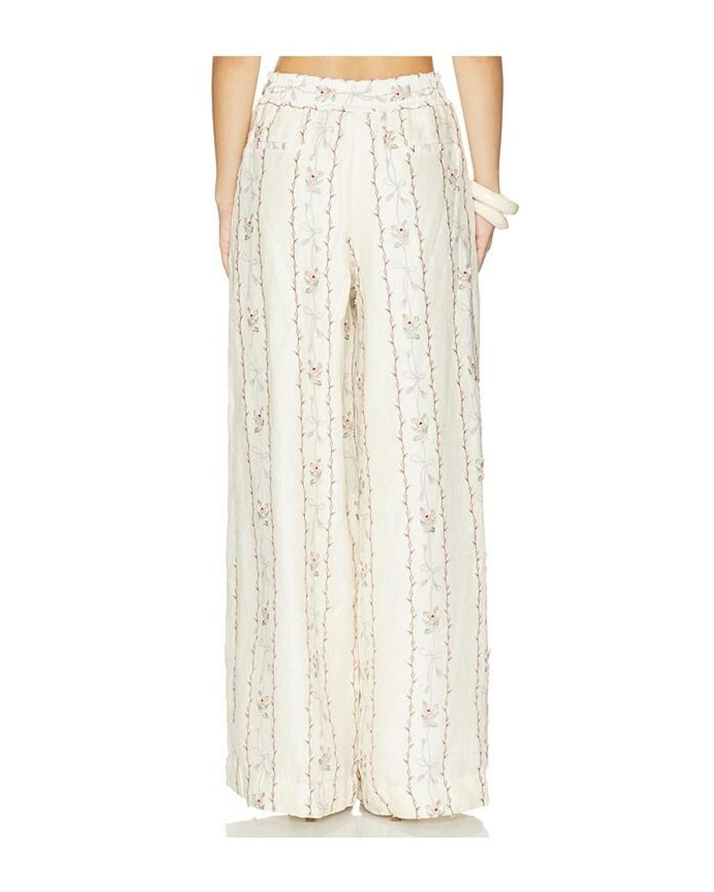 Agua Bendita White Tota Navegante Trousers