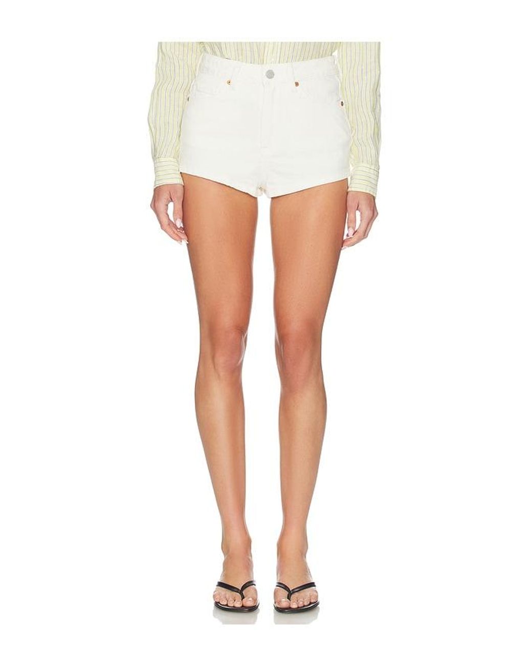 Blank NYC White Denim Short