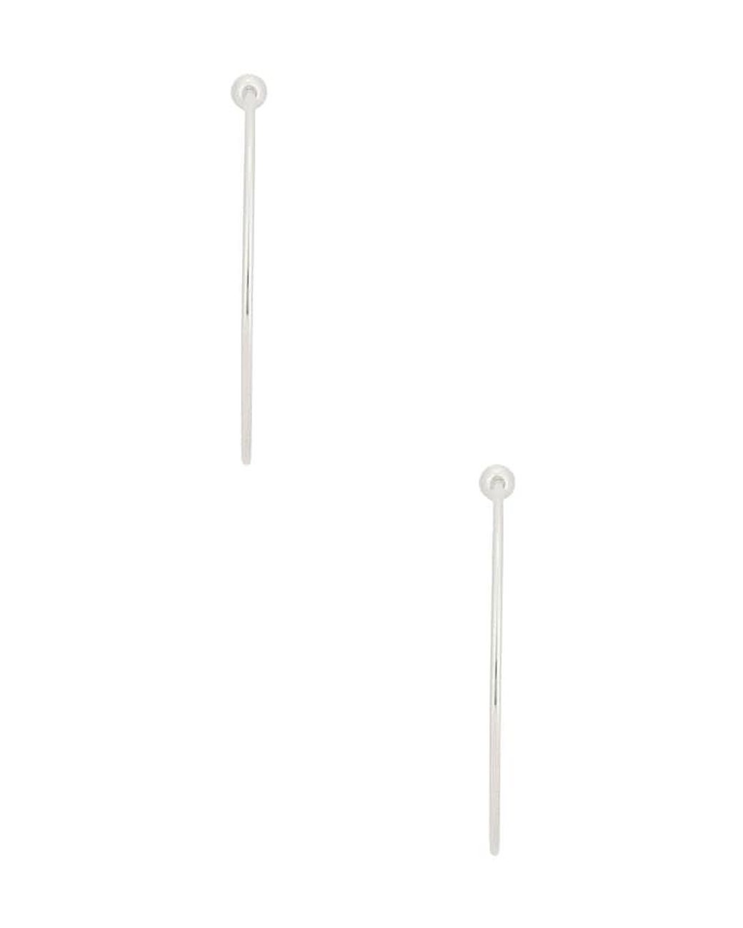 Jenny Bird White Icon Large Hoop Earrings