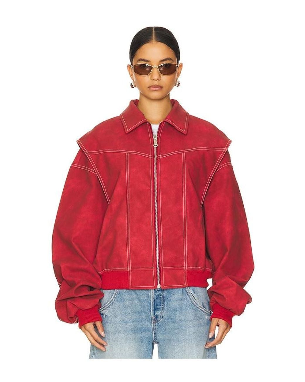 Lioness Red Vista Bomber Jacket