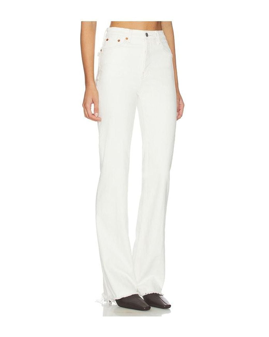 Re/done White 70S Bootcut Jean