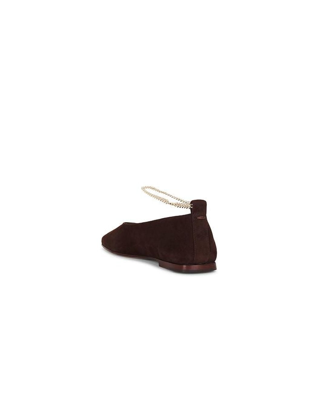 MARIA LUCA White Augusta Suede Ballerina