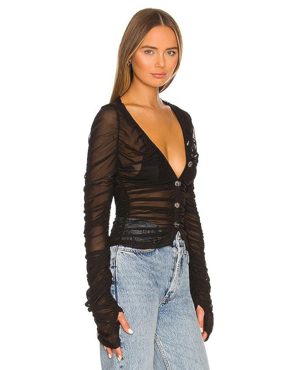 OW Collection Black Wanted Cardigan
