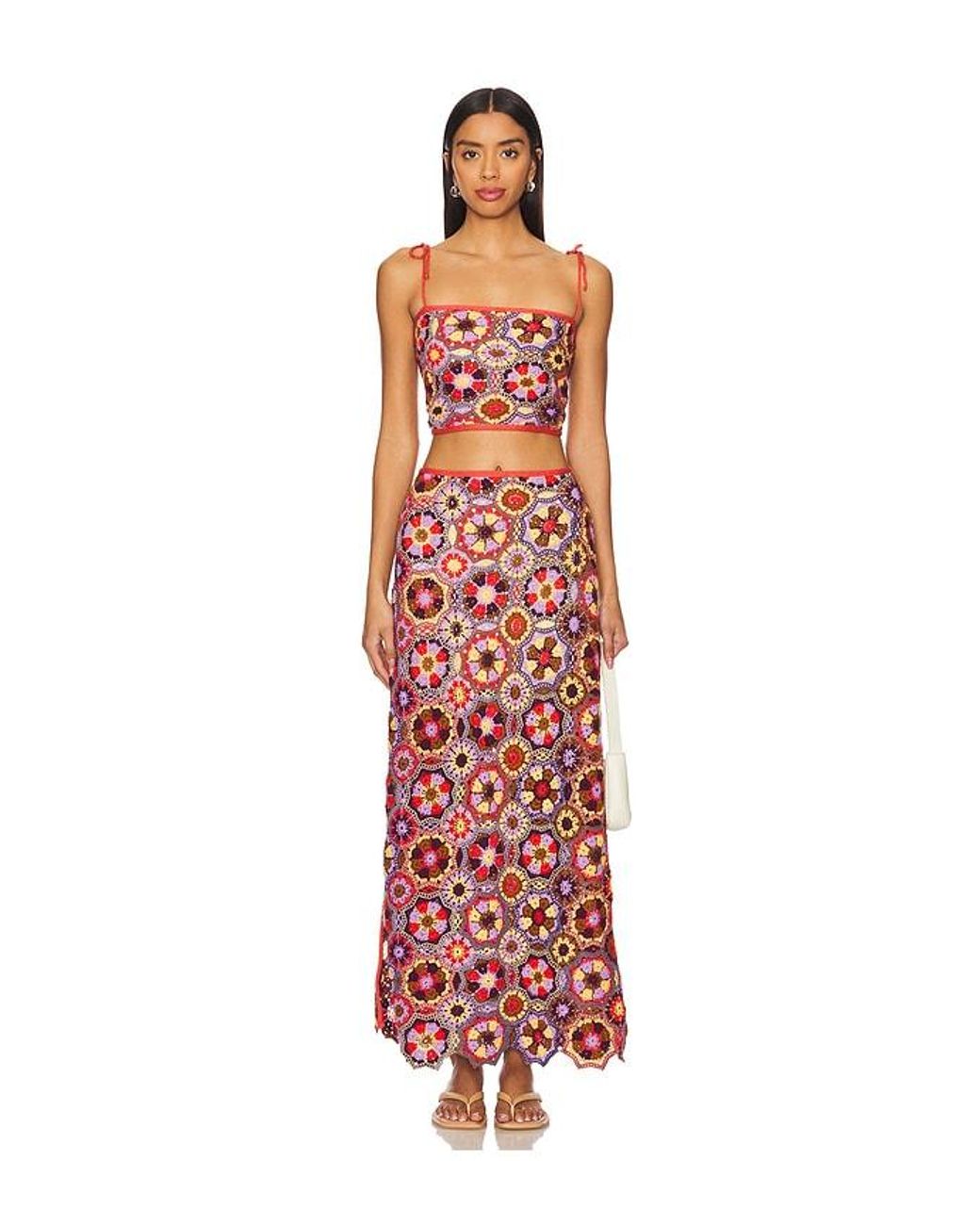 Agua Bendita Red X Revolve Vicky Crop Top