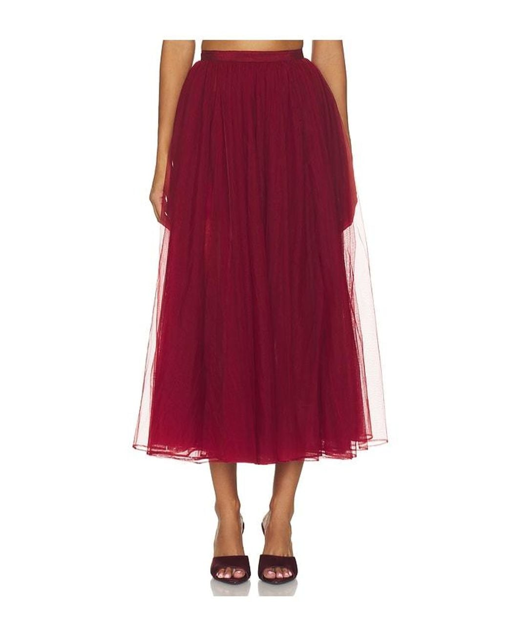 V. Chapman Red Coco Skirt