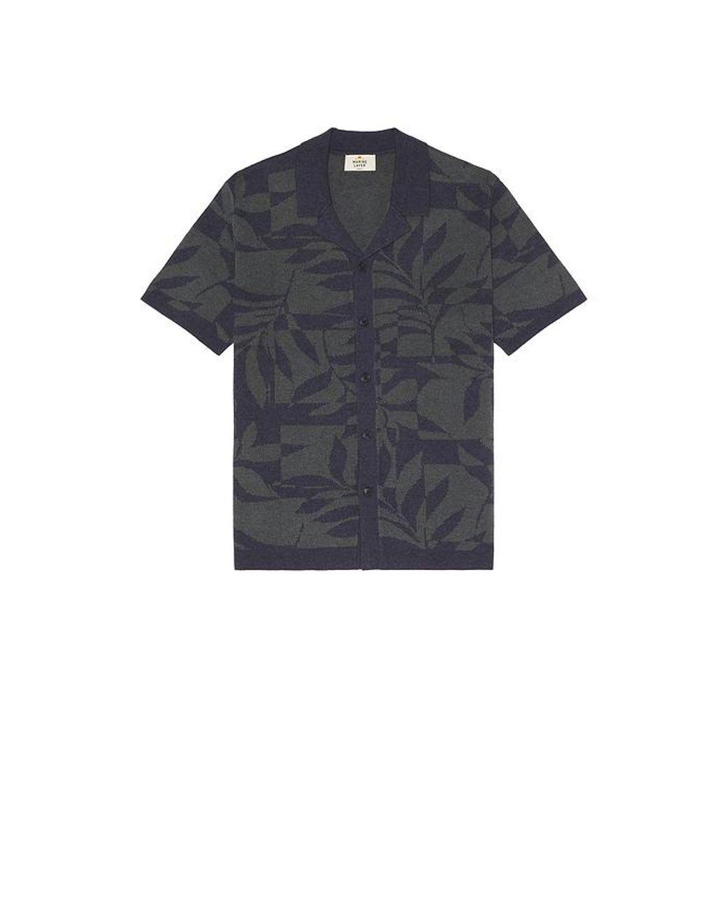 Marine Layer Black Ethan Sweater Button Down Shirt for men