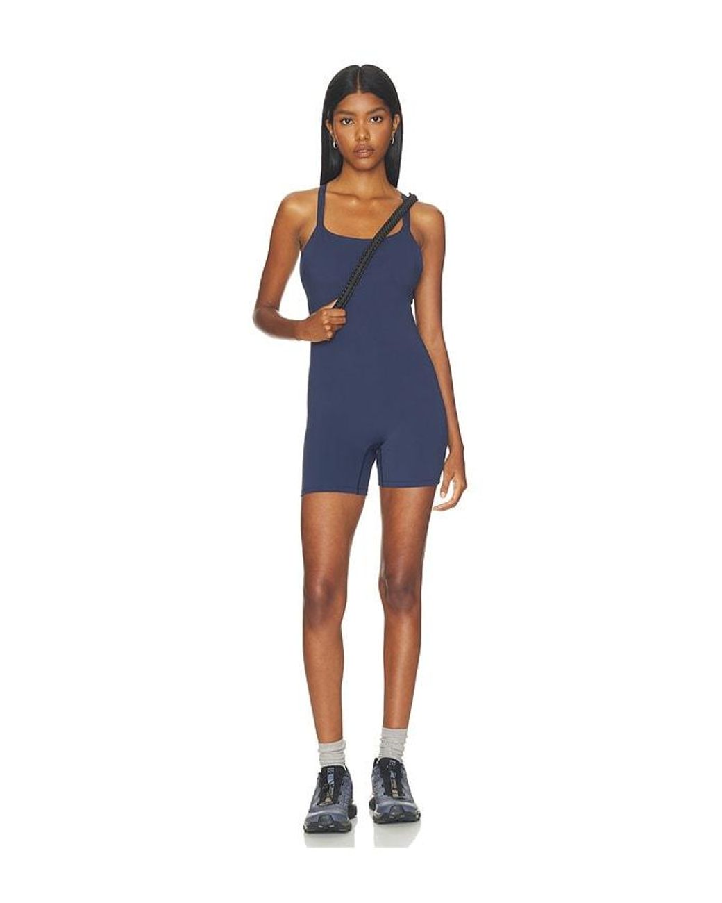 ADANOLA Blue Ultimate Low Cross Back Romper