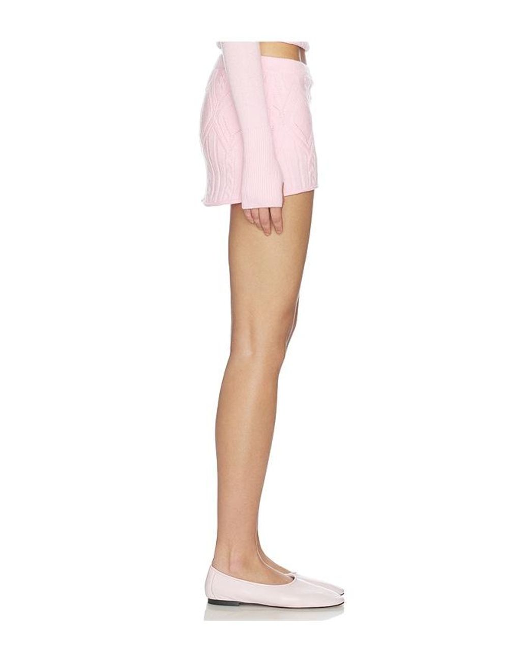 Frankie's Bikinis Pink Cali Cloud Knit Skort