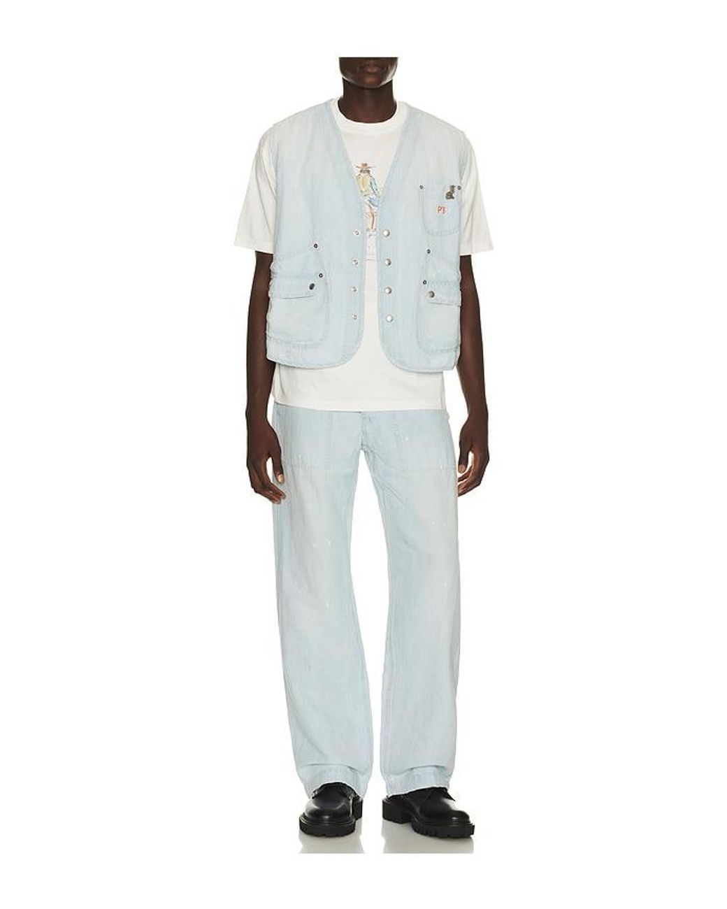 President's Blue Taka Vest for men