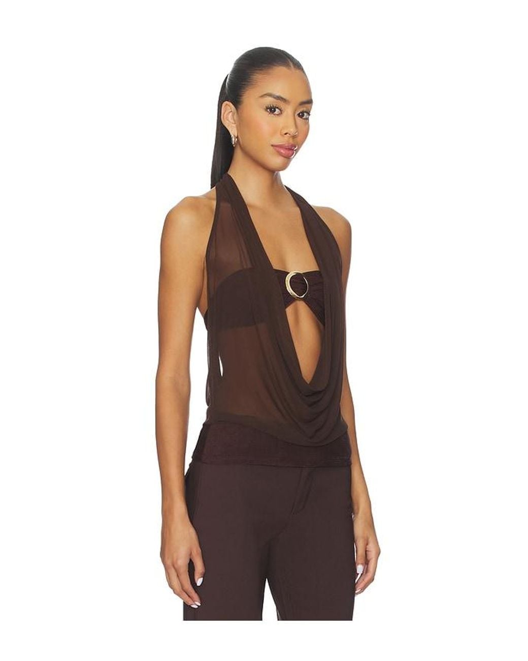 Tiger Mist Brown Makena Top
