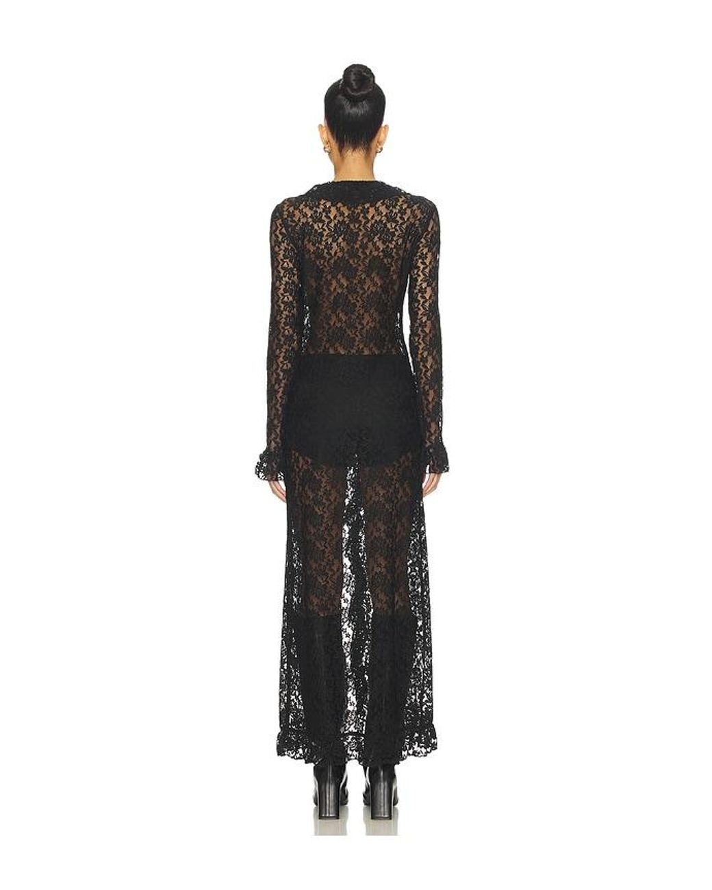 Lioness Black Long Nights Duster