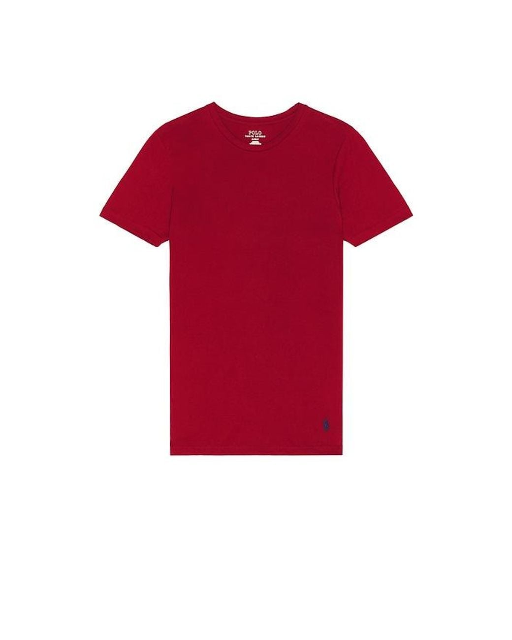 Polo Ralph Lauren Red Classic Fit Cotton 3 Pack Undershirt for men