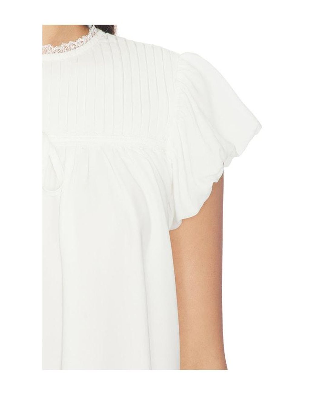 Amelie Teje White Sabrina Mini Dress
