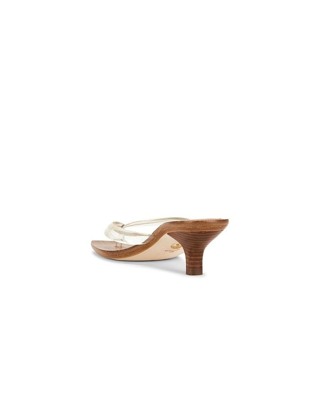 Veronica Beard White Clear 45 Jelly Sandal