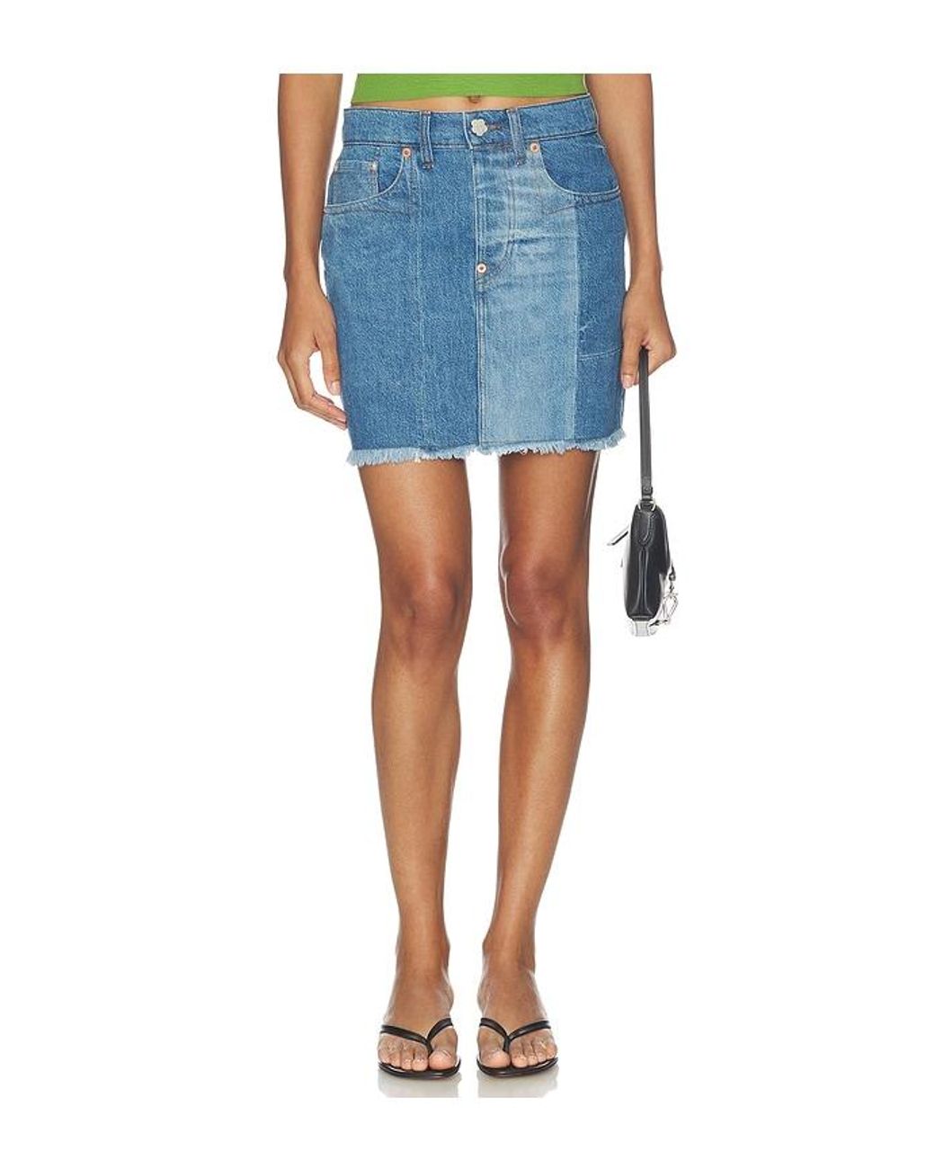 KENZO Blue Rock Patchwork Short