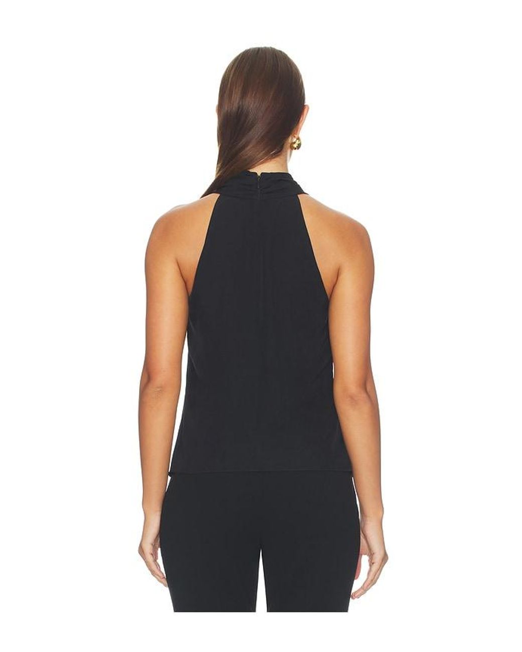 Theory Black Halter Top