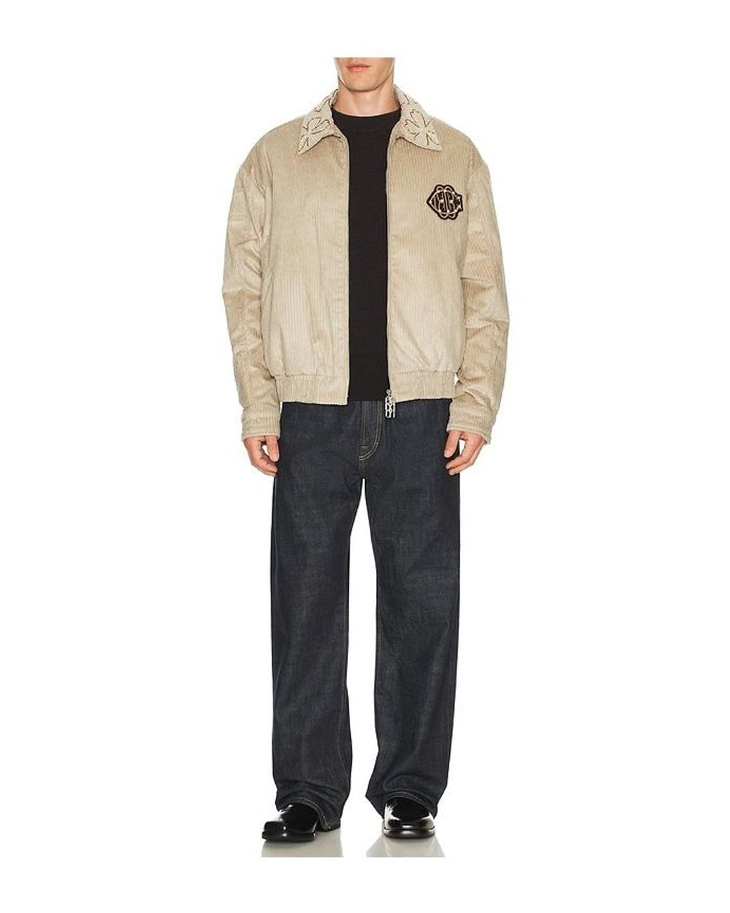 BIRTH OF ROYAL CHILD Brown Corduroy Castle Jacket for men