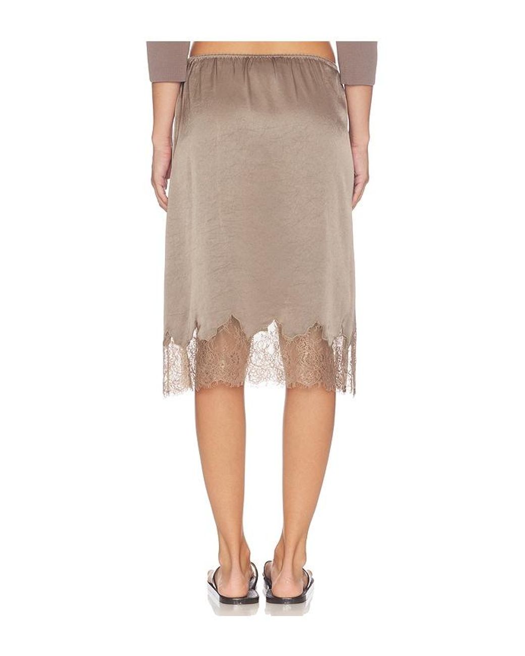 Citizens of Humanity Natural Lace Trimmed Skirt