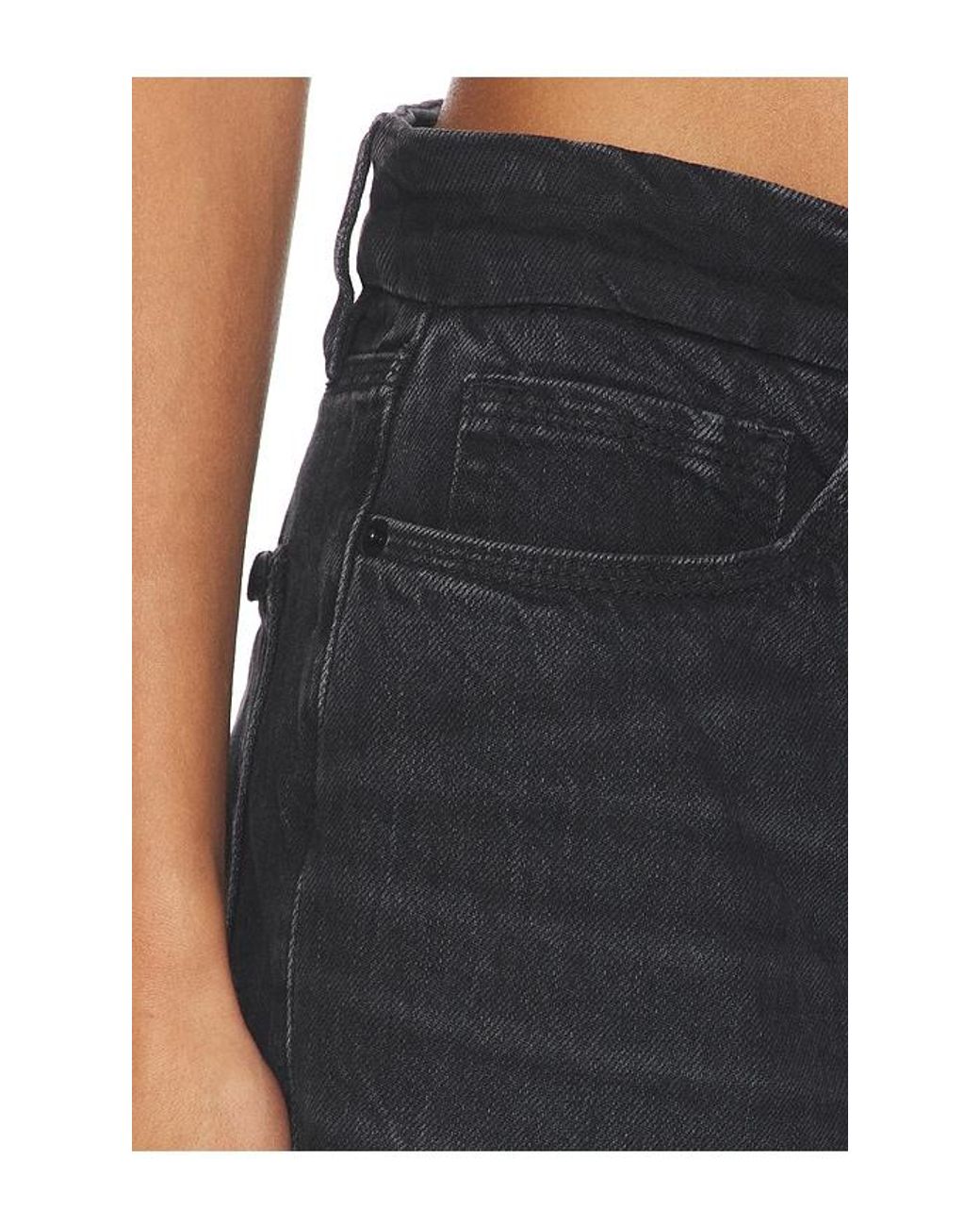 GOOD AMERICAN Black Good Petite 90S Relaxed Jeans