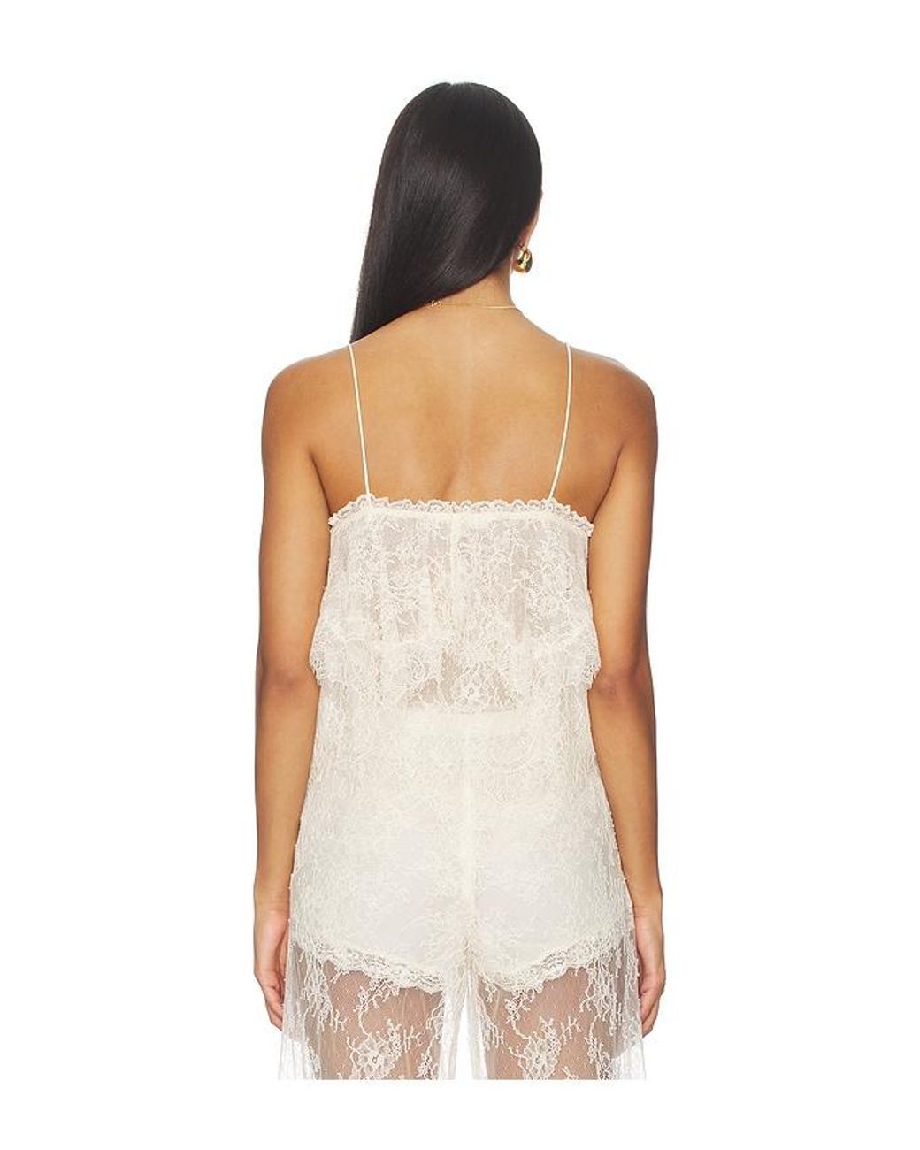 LoveShackFancy White Zhanya Top