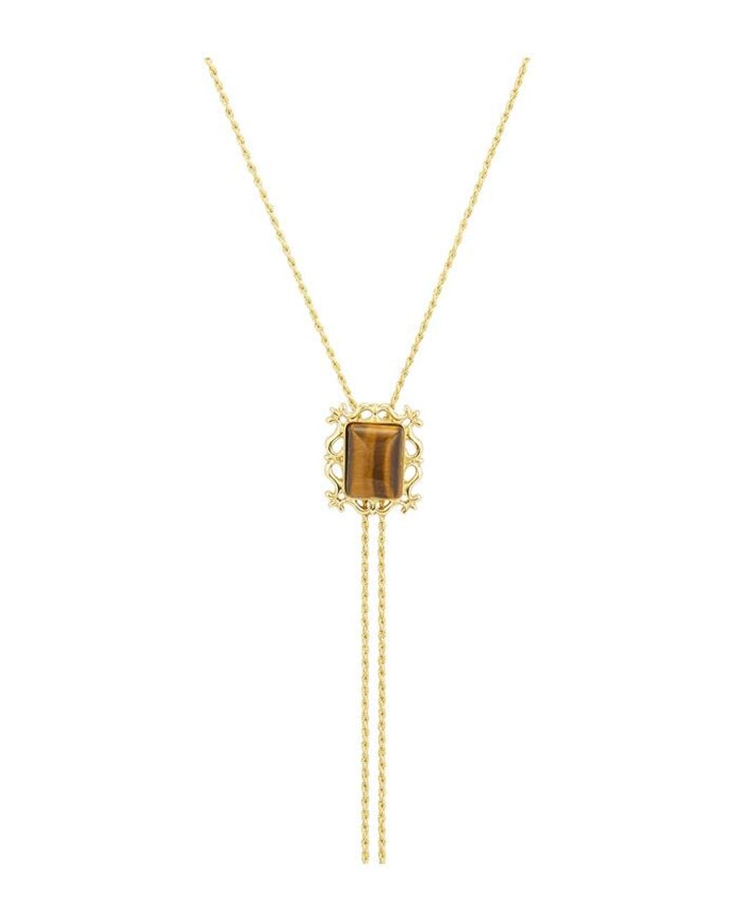 petit moments Blue Viva Bolo Necklace