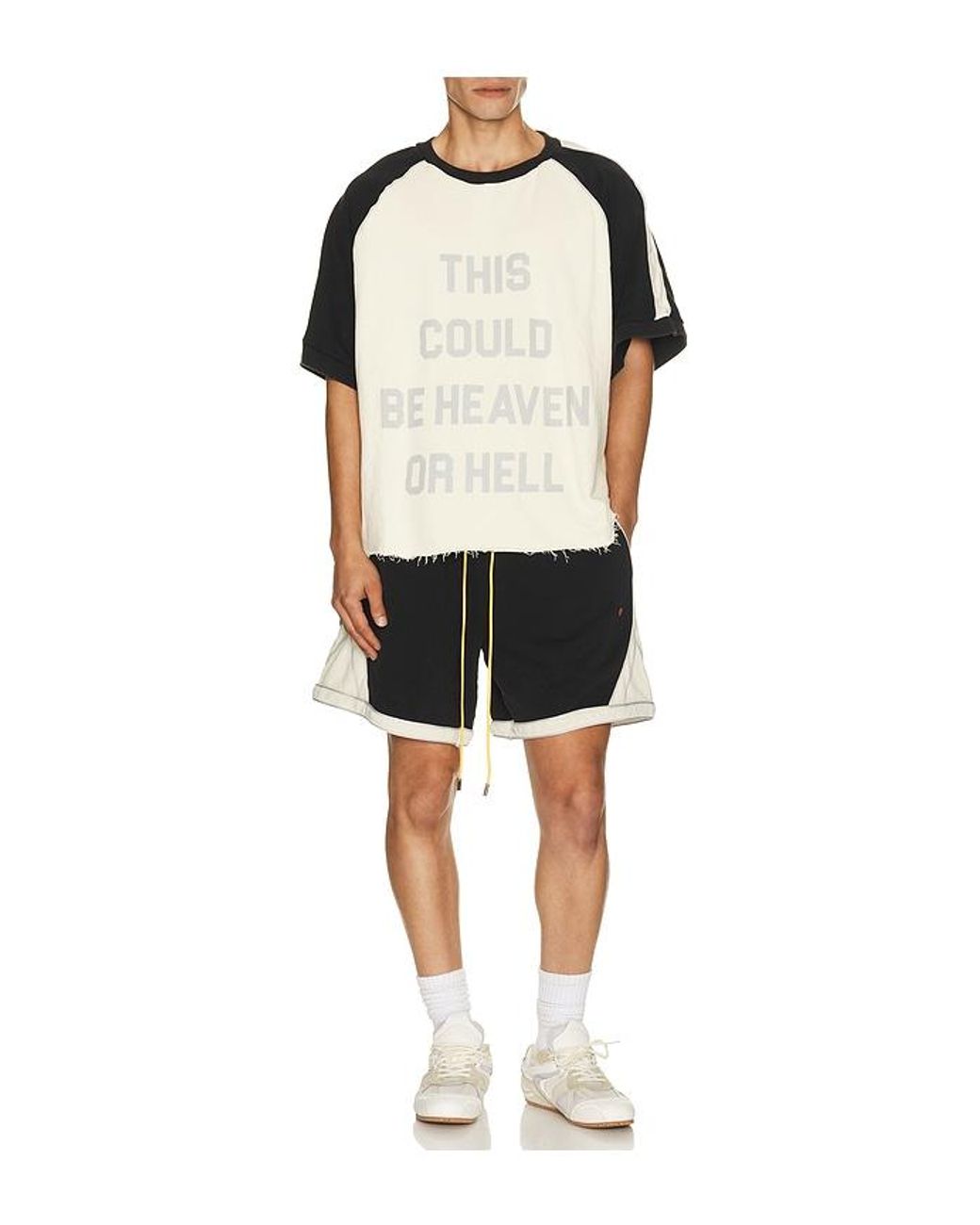 DIET STARTS MONDAY Black Warm Up Shorts for men