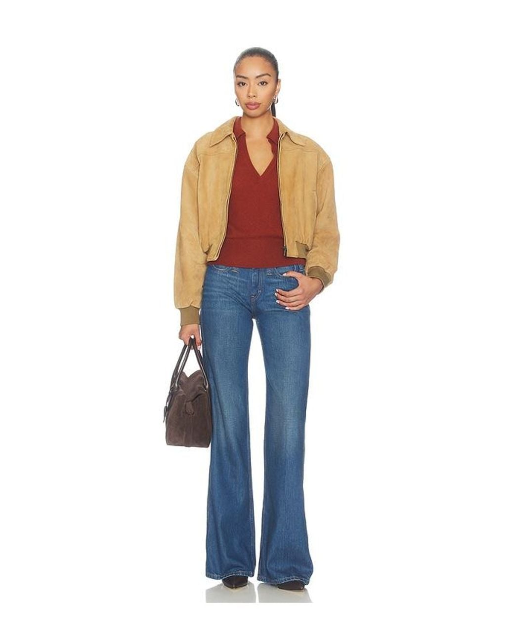 Re/done Blue Lou Wide Leg Jeans