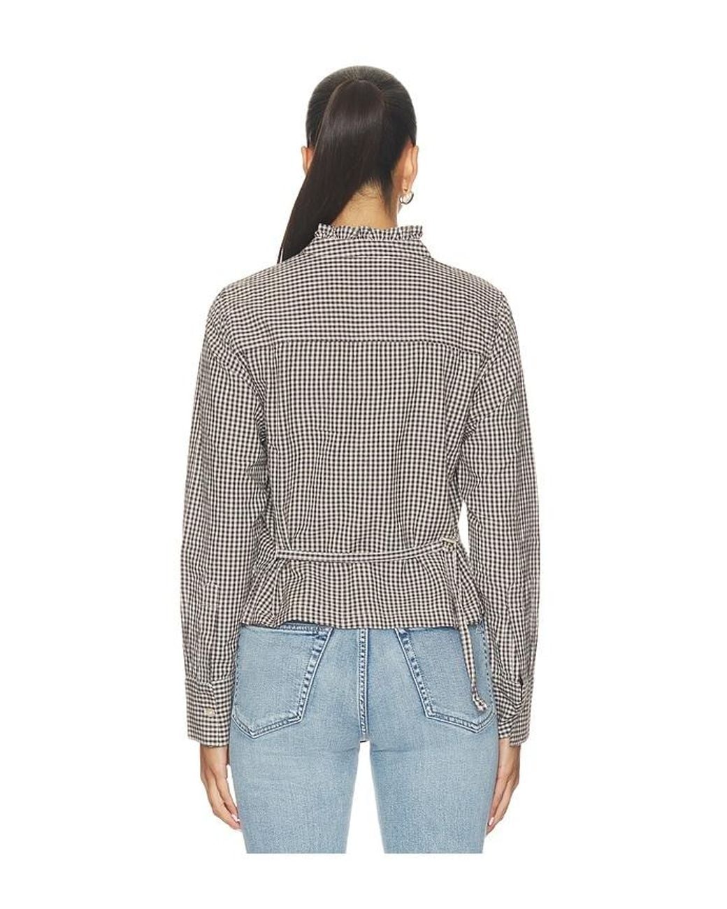 Bobi Blue Bri Pintuck Top