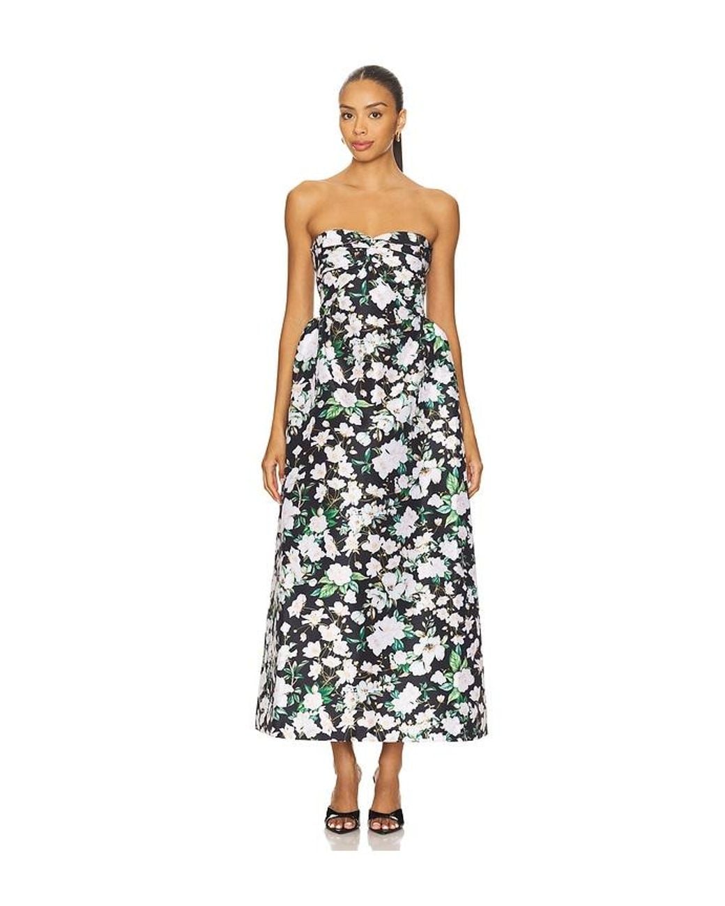 Kika Vargas White Rose Dress