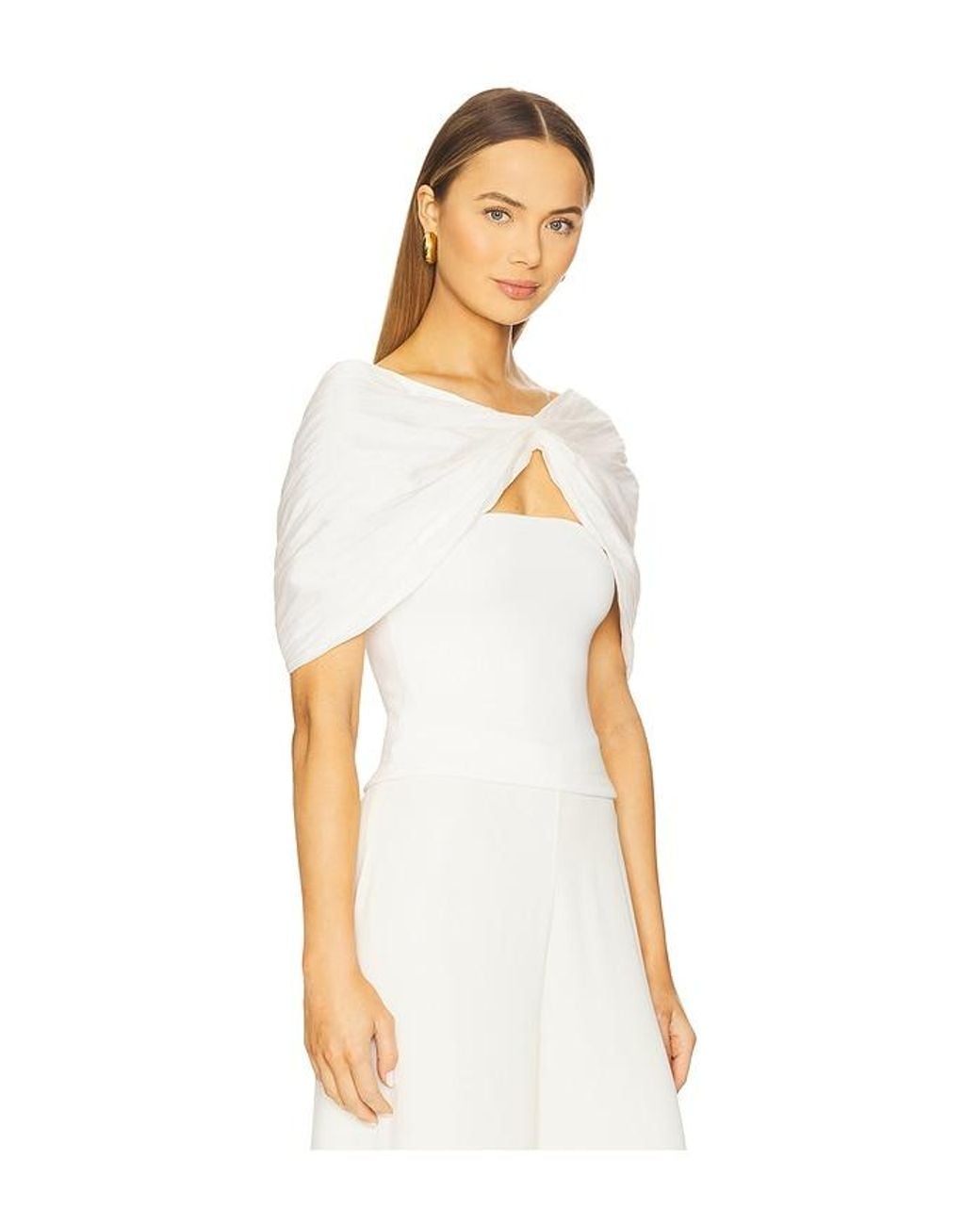The Line By K White Elias Cape Top