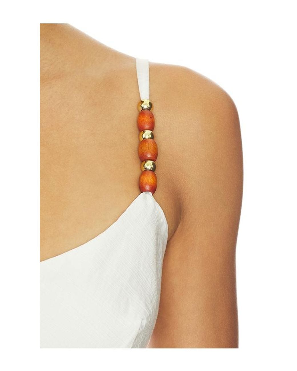 MORE TO COME White Mahika Asymmetrical Mini Dress