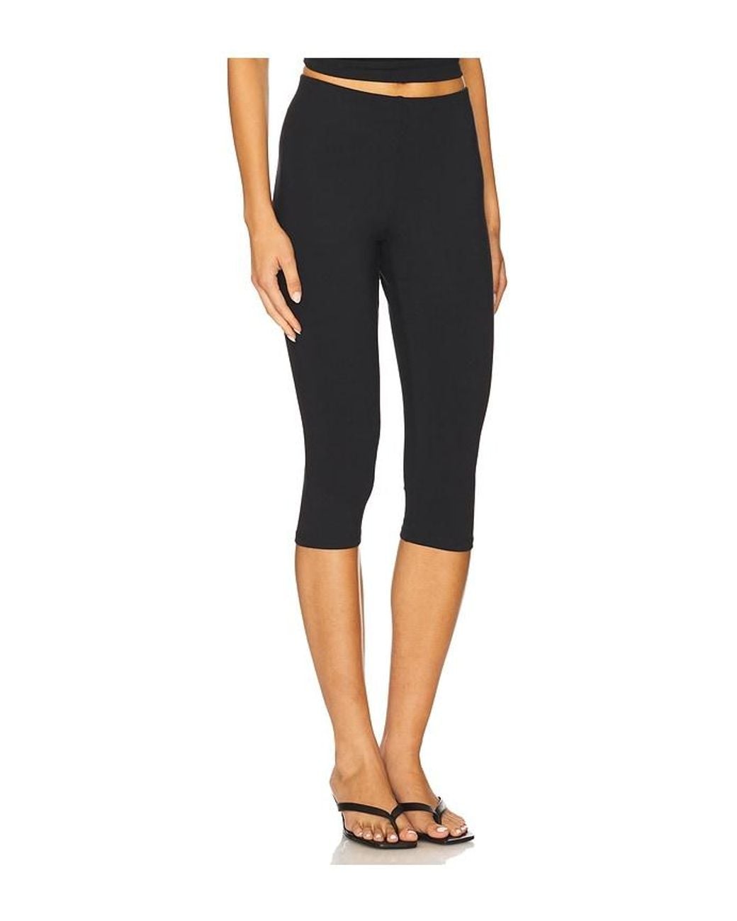 Skims Black Smooth Lounge Capri