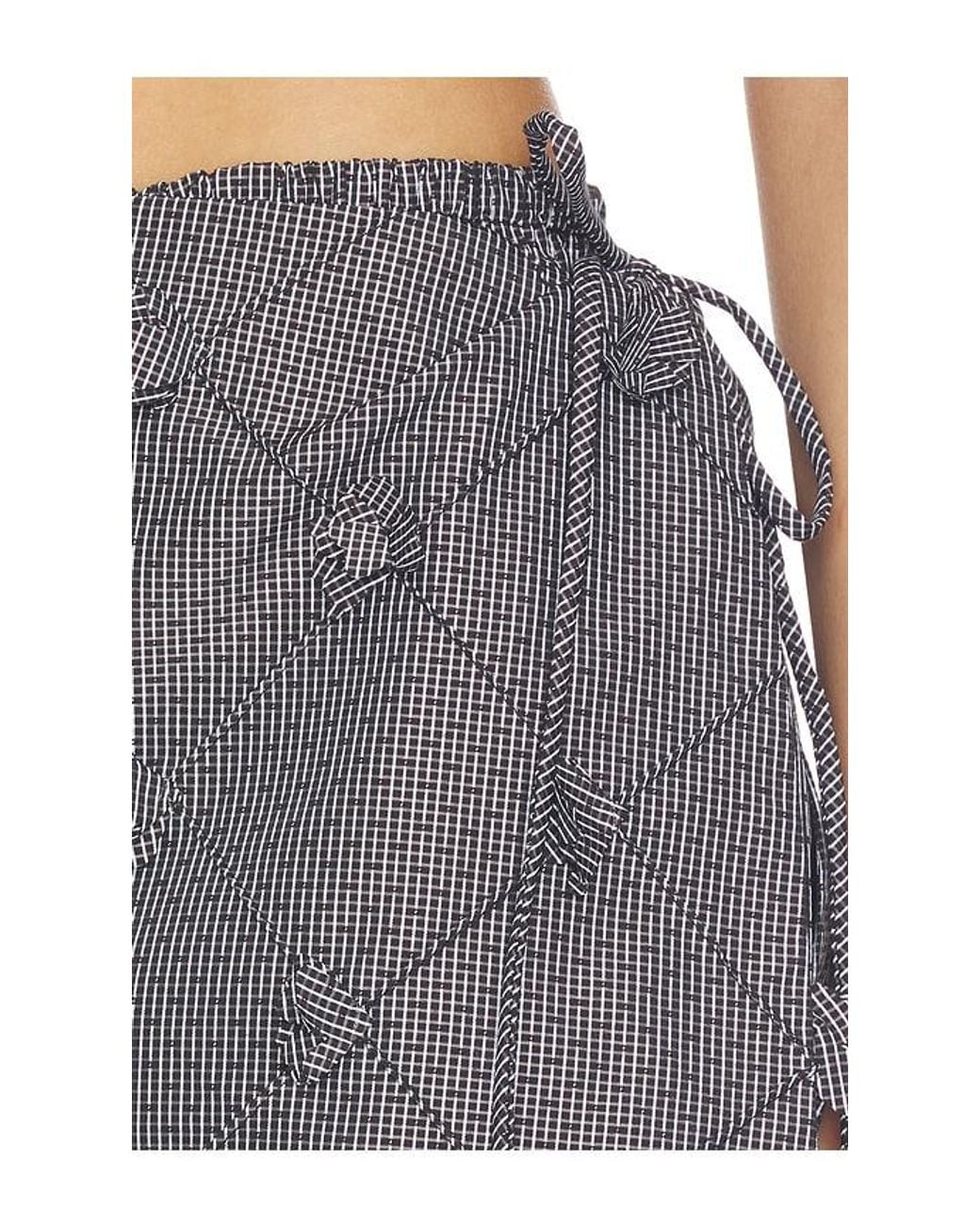 Line & Dot Blue Thora Wrap Bloomer Shorts