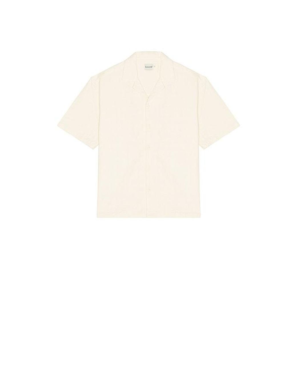 BOUND White Embroidered Ribeira Shirt for men