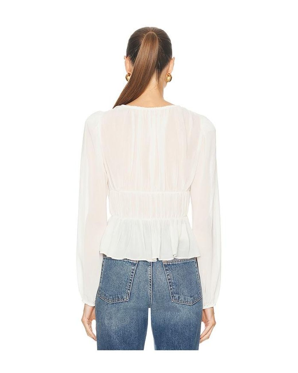 Camila Coelho White Lysette Top