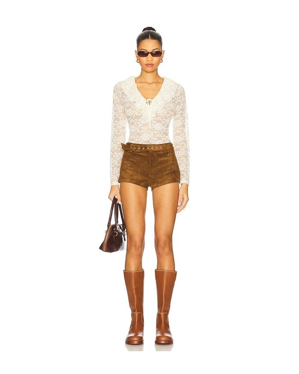 Steve Madden Natural Elvie Top
