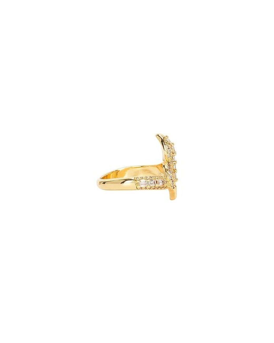 Mazin Jewels White Pave Snake Ring