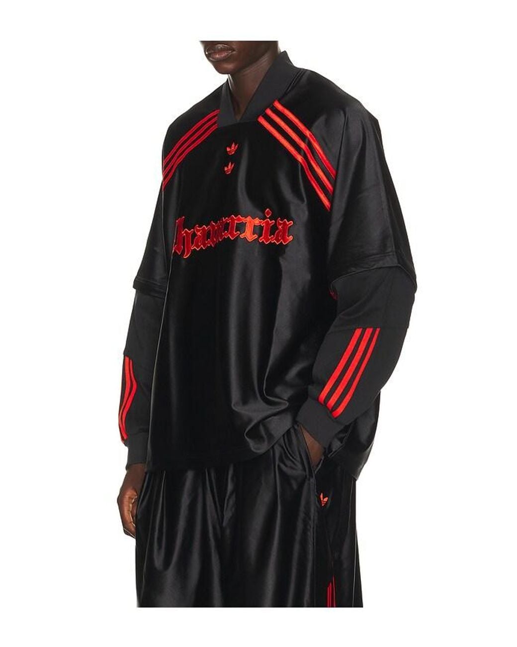 Adidas Originals Black X Willy Chavarria Dazzle Long Sleeve Je for men